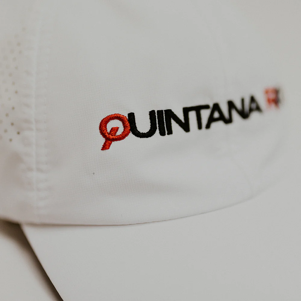 Quintana Roo White Technical Running Hat - Image 5