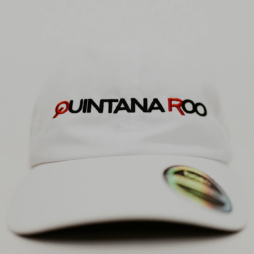 Quintana Roo White Technical Running Hat - Image 6